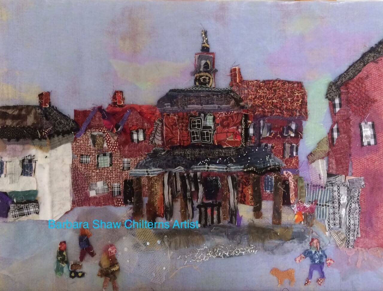 barbara shaw chilterns artist showing princes risborough market square