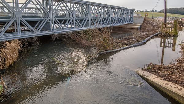 Misbourne Bridge showing HS2 work (Photo: The Chiltern Society)