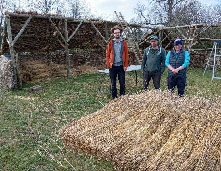 FIPL Chiltern Open Air Museum , construction of traditional lambing fold