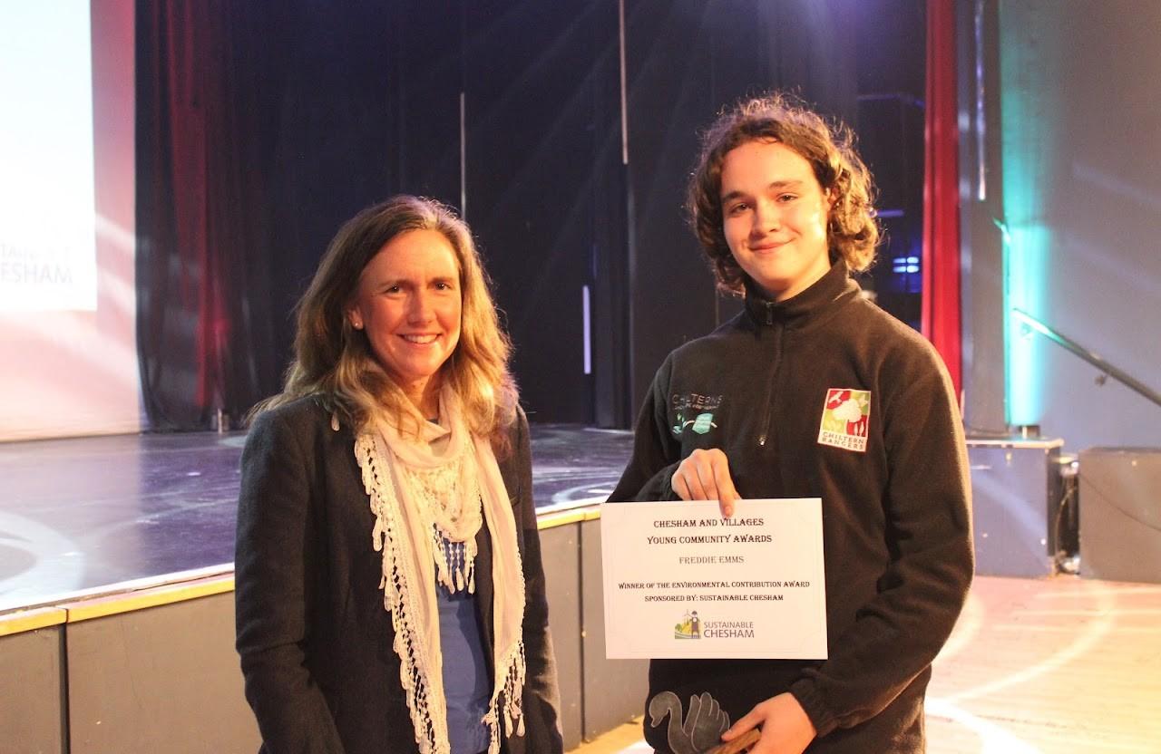 Receiving my environmental award