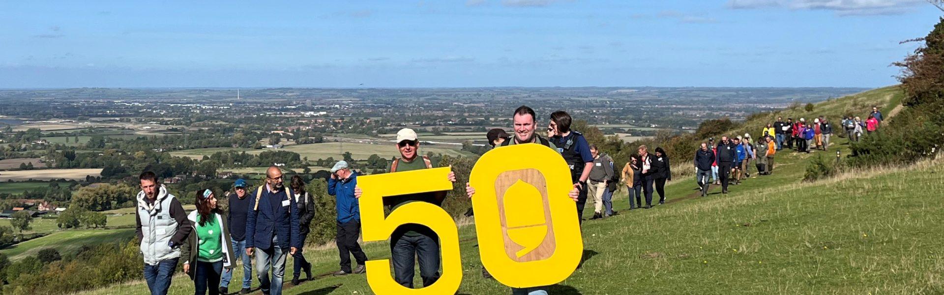 Ridgeway turns 50 on Coombe Hill