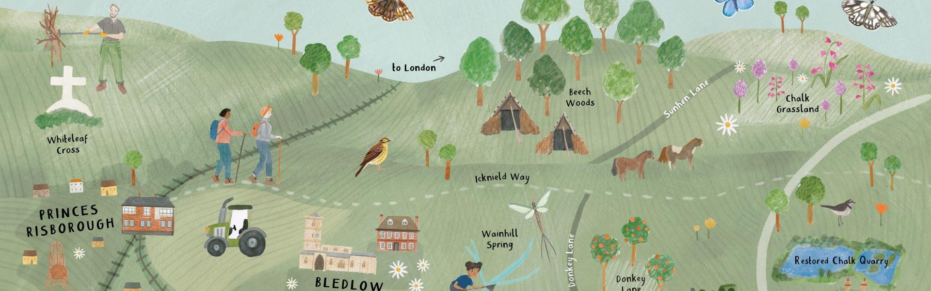 Journey through the Chilterns with Chalk, Cherries and Chairs