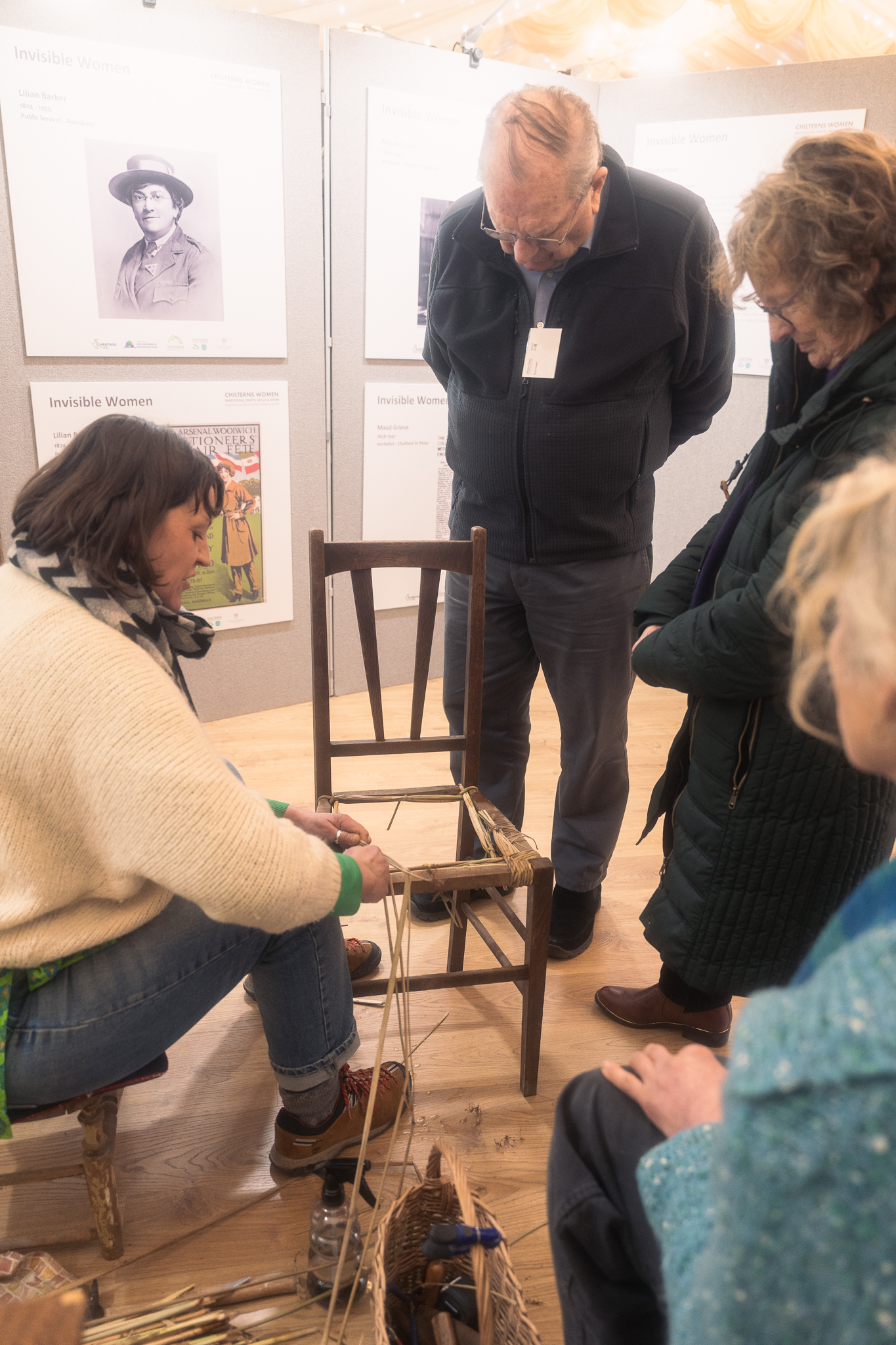 Chair matting at womens conference