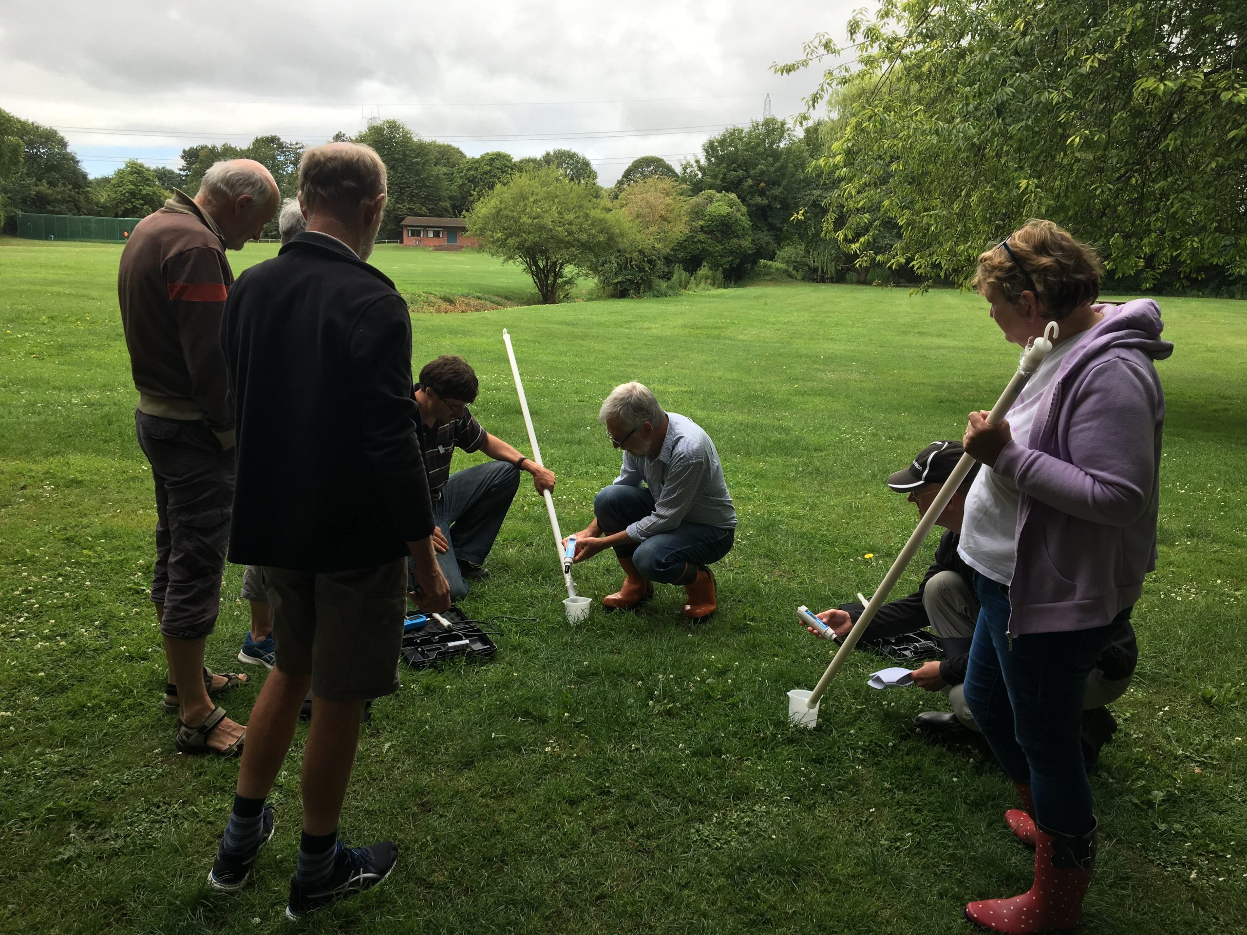 Wendover volunteer training day July 2019 for Water in a Dry landscape
