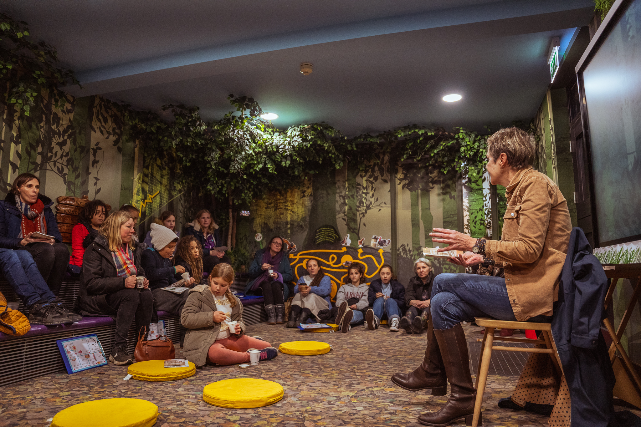 The Ballad Of Bodgers Wood - author reading the book to the audience