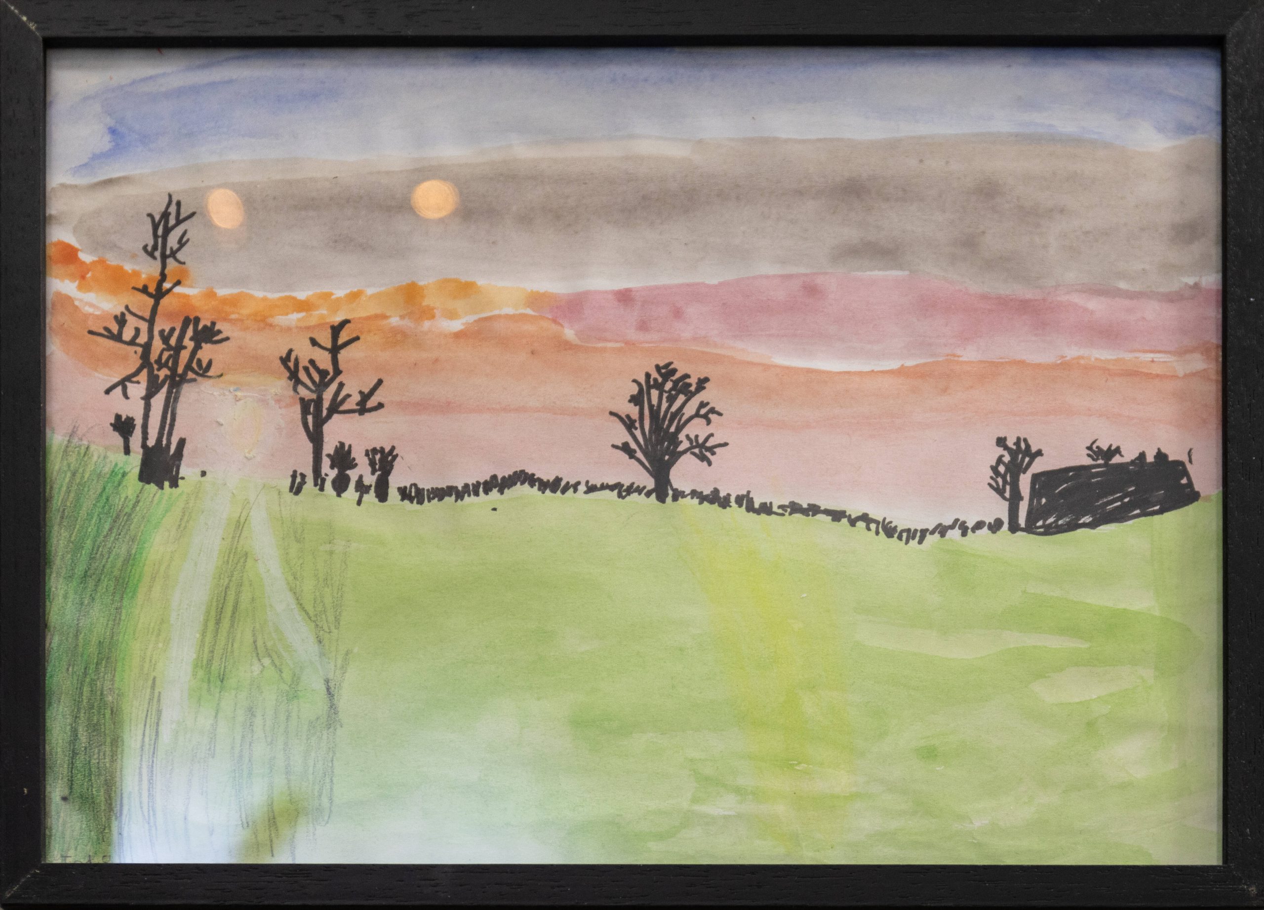 Schools painting from Chilterns Landscapes